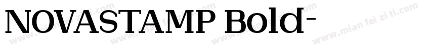 NOVASTAMP Bold字体转换